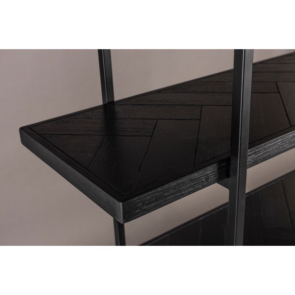 Must raamaturiiul eksootilisest puidust 140x146 cm Class - Dutchbone-image-4