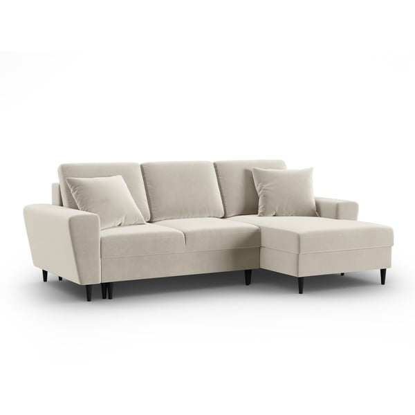 Beež sametist panipaigaga nurgadiivanvoodi (parem nurk) Kyoto - Cosmopolitan Design-image-4