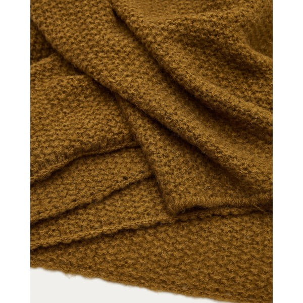 Villast ja segakiududest kootud tekk 130x170 cm Melany - Kave Home-image-1