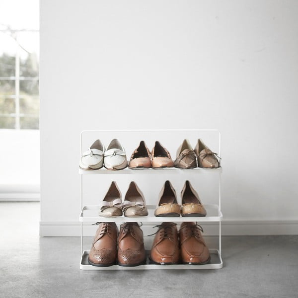 Valge metallist kingahoidja Tower - YAMAZAKI-image-1