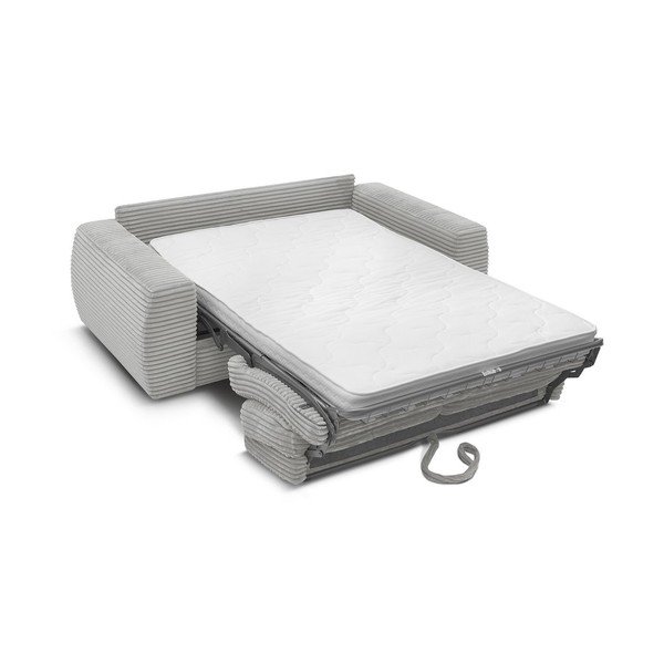 Helehall kordvoodiga diivan igapäevaseks magamiseks/voodiks 220 cm Hugo - Bobochic Paris-image-3