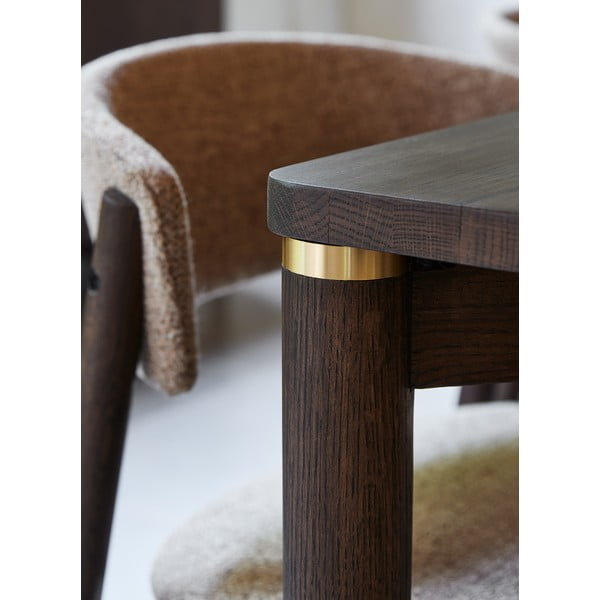 Pruun kokkupandav söögilaud 95x180 cm Arun - Unique Furniture-image-3