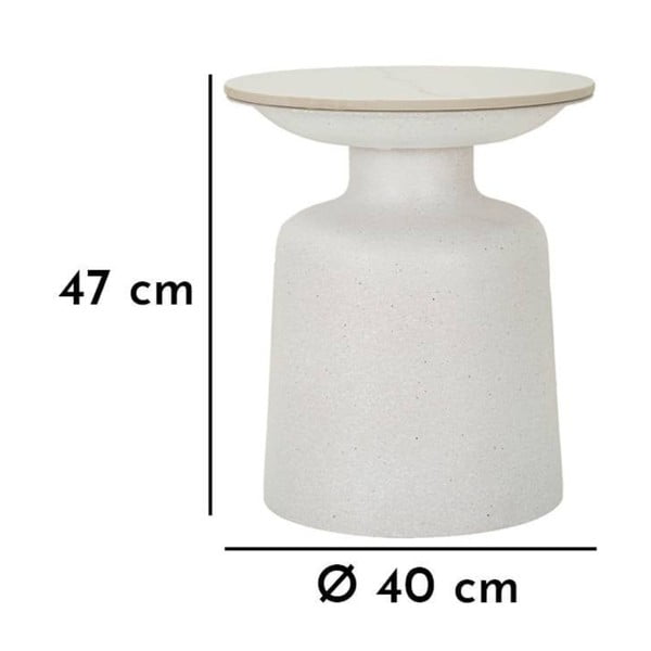 Ümmargune keraamiline kohvilaud ø 40 cm Fush - Mauro Ferretti-image-3