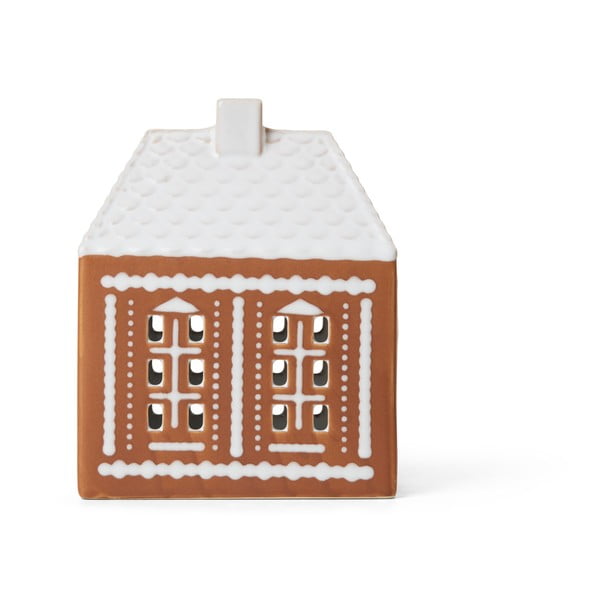 Kivikeraamikast teeküünla alus Gingerbread Lighthouse – Kähler Design-image-3