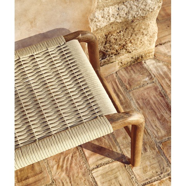 Beež/naturaalsest puidust aiapink Alipa - Kave Home-image-2