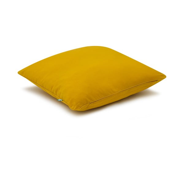 Hořčicově žlutý povlak na polštář Mumla Basic, 70 x 80 cm