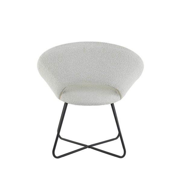 Valge bukleekangast tugitool Antony - Light & Living-image-3