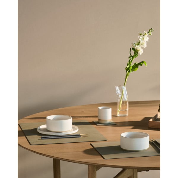 Öko-nahast lauamatt 35x45 cm Square L Nupo - LIND DNA-image-1