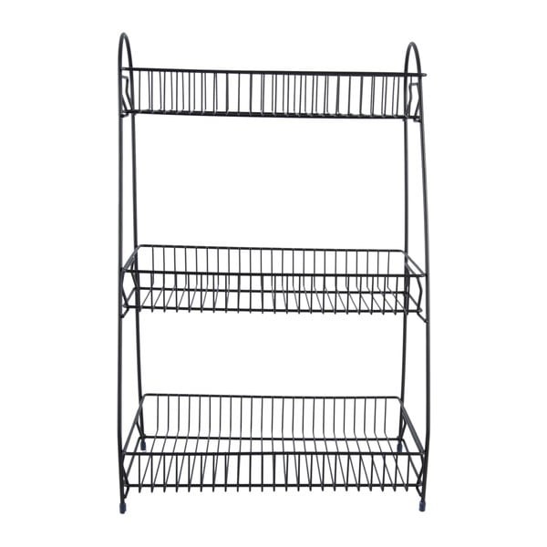 Must metallist köögiriiul 3 riiuliga Tidy - PT LIVING-image-2