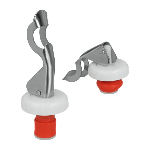 Komplekt 2 roostevabast terasest pudelikorki - Metaltex-image-1