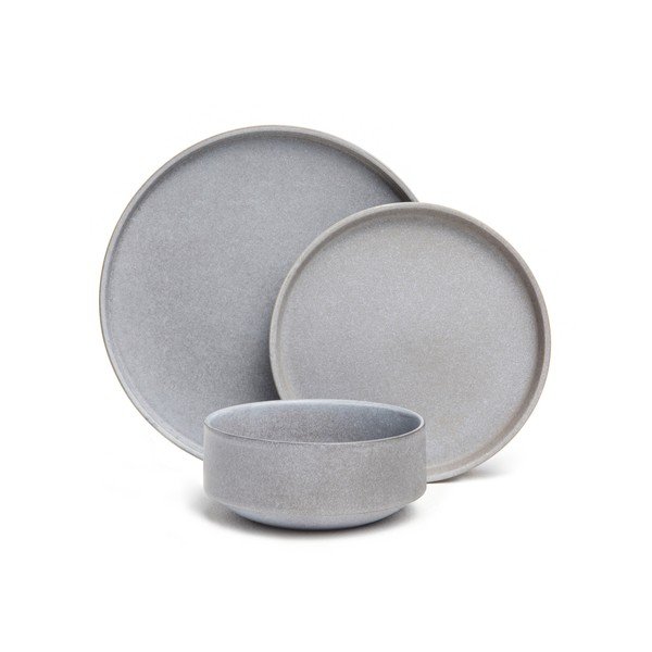 18-osaline hall kivikeraamikast nõude komplekt Malia - Bonami Selection