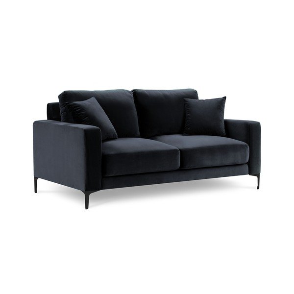 Tume sinine sametist diivan 158 cm Harmony – Kooko Home-image-2