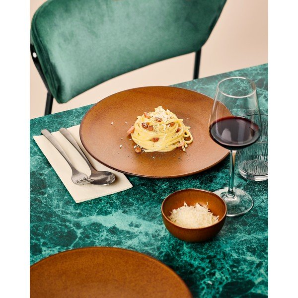 Pruun portselantaldrik ø 27 cm Ovio - BonBistro-image-1