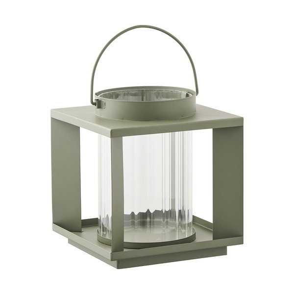 Metall/klaas latern (kõrgus 20,5 cm) Lohals - House Nordic-image-3