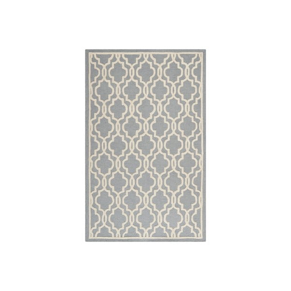 Vlněný koberec Elle 152x243 cm, šedý