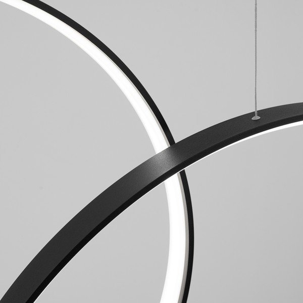 Must alumiiniumist LED-rippvalgusti RIO - Thoro-image-4
