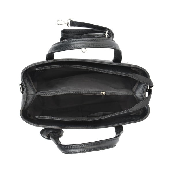 Must nahast käekott Lacy - Sofia Cardoni-image-3