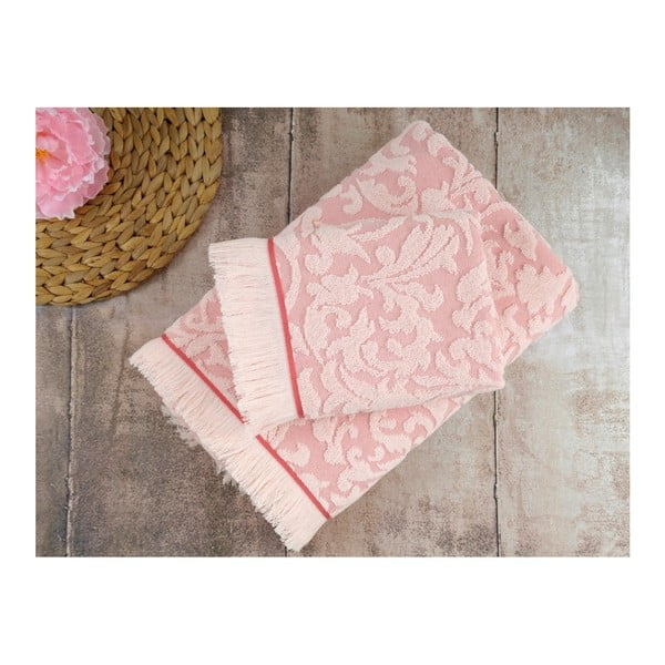 Sada 2 růžových ručníků Irya Home Royal, 50x90 cm