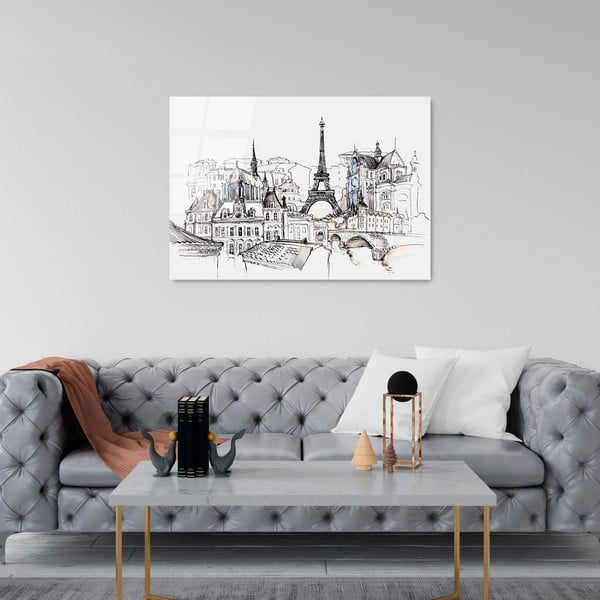 Klaasist maal 70x100 cm Paris - Wallity-image-3