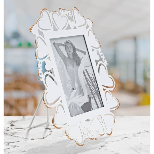 Valge metallist pildiraam , 25 x 27,7 cm - Mauro Ferretti-image-1