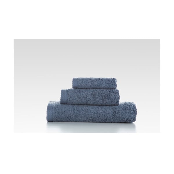 3 sinihallist puuvillasest rätikust koosnev komplekt Lisa Coral - El Delfin