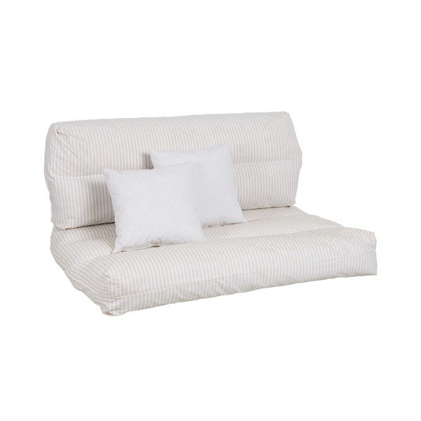 Valged-beežid istmepadjad euroaluste jaoks, komplektis 4 tk 80x112 cm - Ixia-image-2