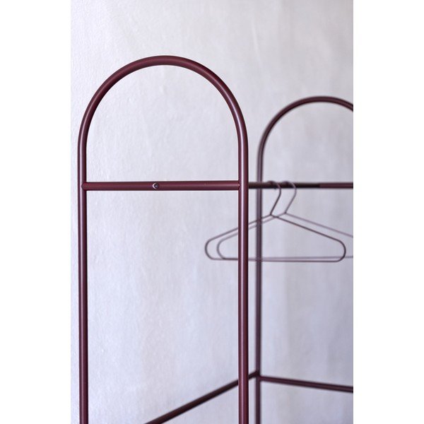 Burgundiapunane metallist riidepuuraam 92x186x39 cm Arch - Mette Ditmer Denmark-image-4
