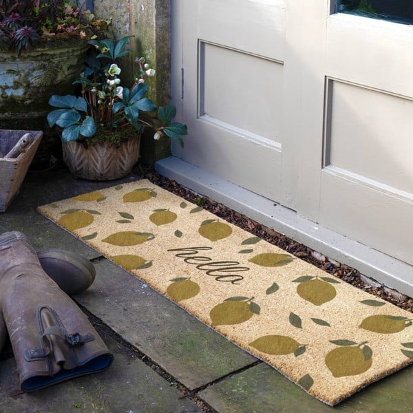 Kookoskiududest uksematt 40x120 cm Hello Lemons - Artsy Doormats-image-1