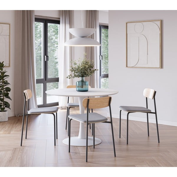 Beež kattega söögitoolid, 2tk komplektis Adriana – Marceric-image-1