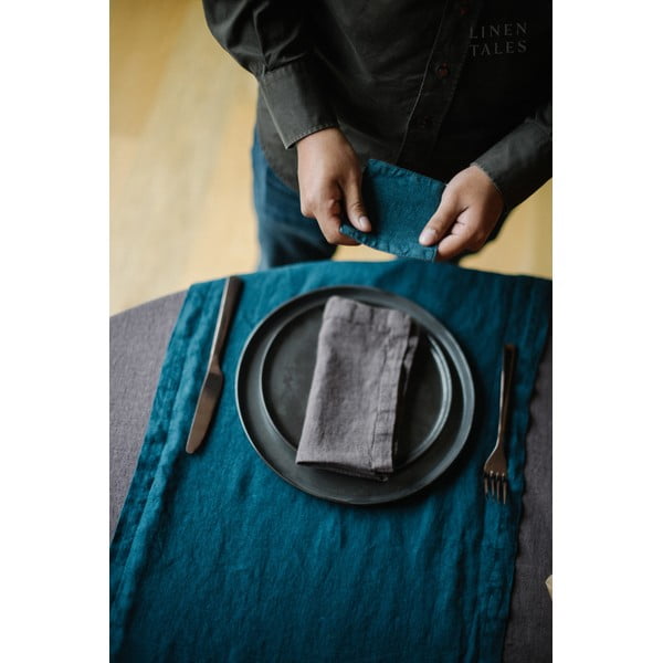 Tumehallid linased salvrätikud 2tk komplektis - Linen Tales-image-3
