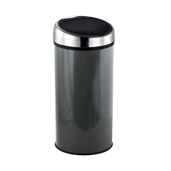 Tumehall puutetundlik terasest prügikast 30 l - MSV