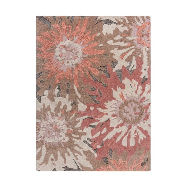 Roosa/pruun vaip 120x170 cm Soft Floral - Flair Rugs
