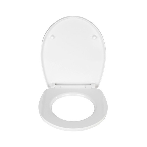 Bílé WC sedátko se snadným zavíráním Wenko Classic, 45 x 38,8 cm-image-3