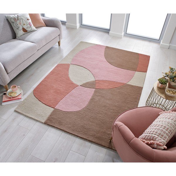 Roosa villane vaip 160x230 cm Glow - Flair Rugs-image-1