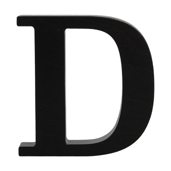 Černé dřevěné písmeno Typoland D