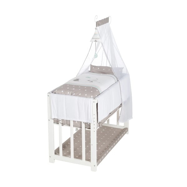 Valge häll koos panipaiga ja varikatusega 90x45 cm Indibär - Roba-image-2