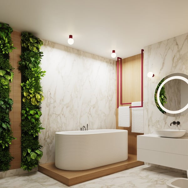 Burgundiapunane seinavalgusti Orbital - Sollux-image-4