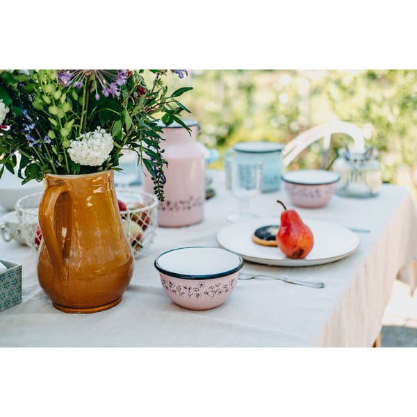 Roosa emailkauss Meadow, ø 12 cm - Orion-image-1