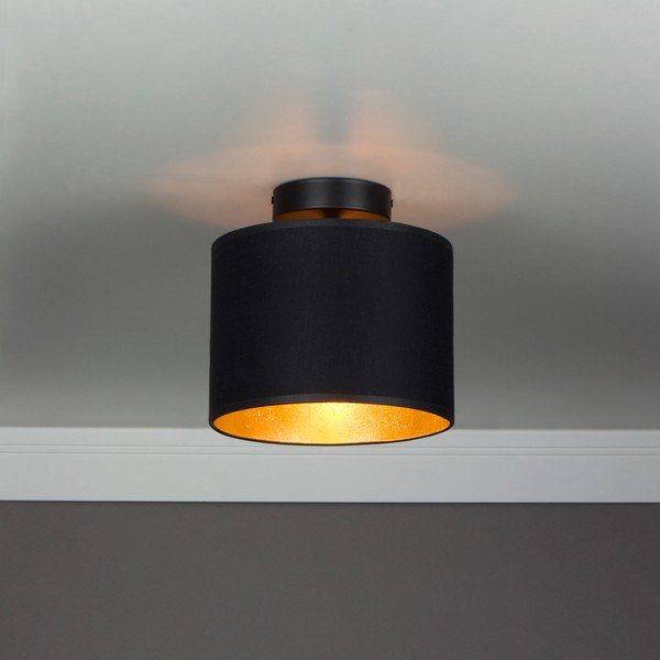 Must laevalgusti kuldsete detailidega XS CP, ⌀ 20 cm Mika - Sotto Luce-image-1