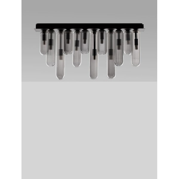 Hall klaasist laevalgusti klaasist varjuga 10x72 cm Gustave - Nova Luce-image-2