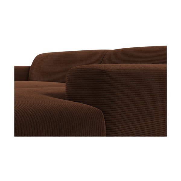 Pruunist kordvillast nurgadiivan , 250 cm, paremas nurgas Karen - Marie Claire Home-image-1