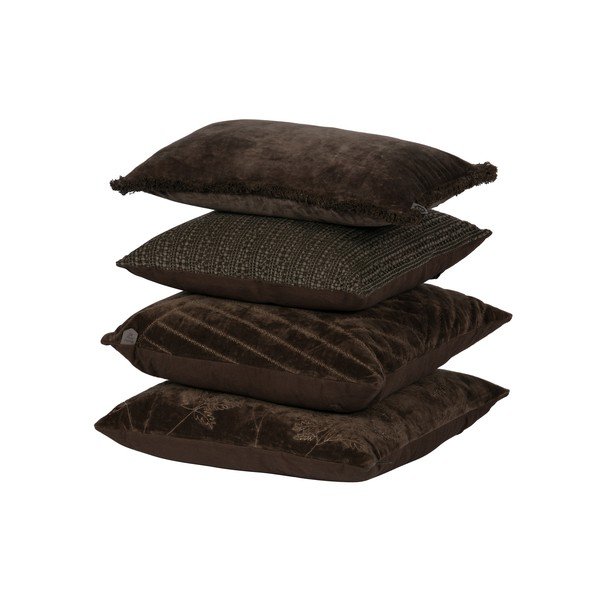 Pruun dekoratiivpadi Velvet Coffee, 50 x 50 cm Stroke - BePureHome-image-1