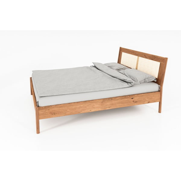 Üheinimesevoodi tammepuidust 90x200 cm naturaalses värvitoonis Pola - The Beds-image-1