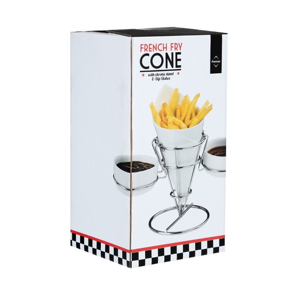 Stojan na hranolky a omáčky Premier Housewares French Fry Cone-image-3