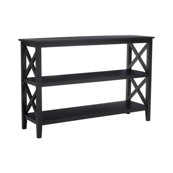 Mustast männipuidust riiul 120x81x40 cm Heritage - Premier Housewares