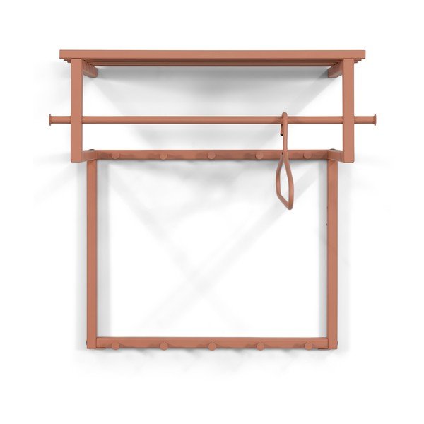 Lõhevärvi metallist seinanagi riiuliga Rizzoli - Spinder Design-image-2