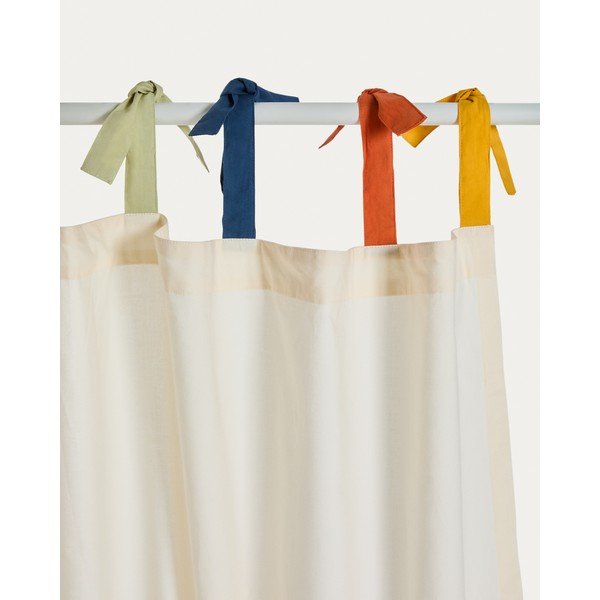 Kreem puuvillane laste kardin 135x270 cm Zelda - Kave Home-image-4