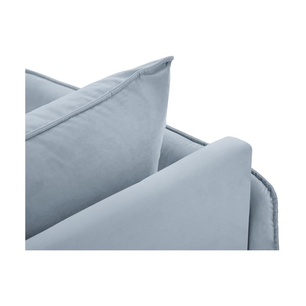 Helesinine sametist lamamist tugitool (vasakpoolne nurk) Vienna - Cosmopolitan Design-image-4