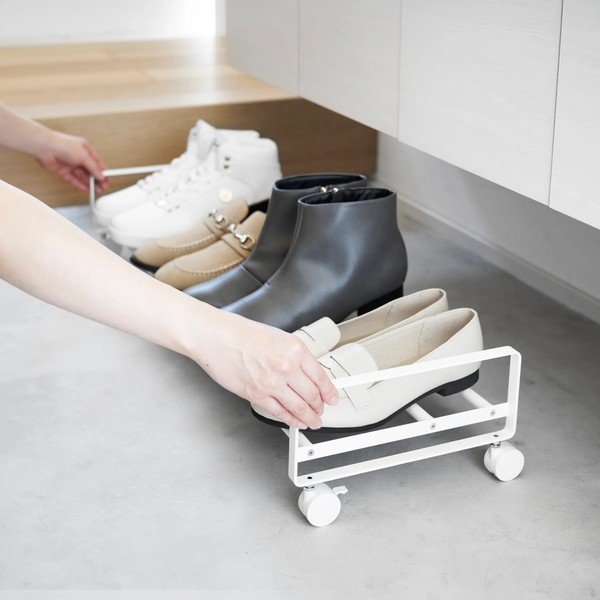 Valge metallist jalatsihoidja 83,5x14,5x27,5 cm Tower - YAMAZAKI-image-1