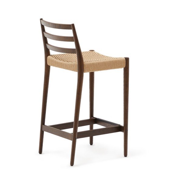 Pruun tammepuidust baaritool (istme kõrgus 70 cm) Analy - Kave Home-image-4